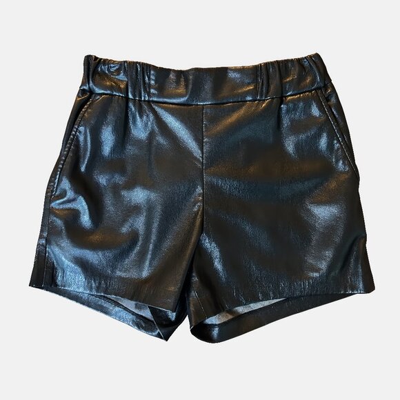 Anine Bing Koa Faux Leather Shorts, size XS - Picture 1 of 6